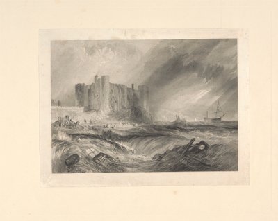 Laugharne Castle, Caermarthenshire av John Horsburgh