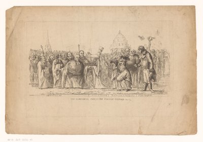 Catharina Paulowna van Rusland i Oxford, 1814 Oldenburg-prosesjonen gjennom Oxford. mai 1814 (tittel på objekt) av John Hughes