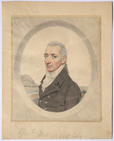 Portrett av general Keith MacAlister, ca. 1800-1810. av John I. smart