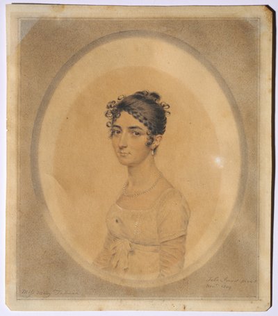 Portrett av frøken Mary Tadman av John I Smart
