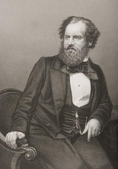 Albert Smith (1816-60) gravert av D.J. Pund fra et fotografi, fra 