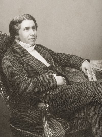 Charles Haddon Spurgeon (1834-92) gravert av D.J. Pund fra et fotografi, fra 