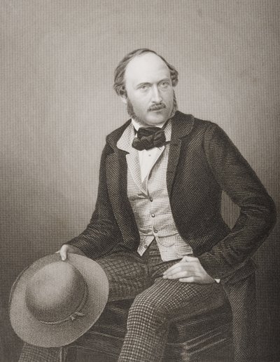 H.R.H. Prins Albert (1819-61) Prinsgemalen av Storbritannia og Irland, gravert av D.J. Pund fra et fotografi, fra 