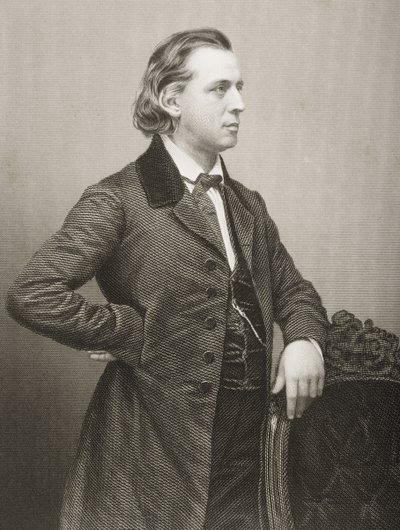 Henry Ward Beecher (1813-1887) gravert av D.J. Pund fra et fotografi, fra 