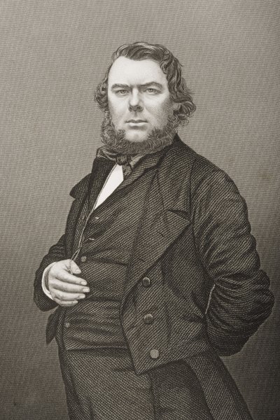 Hugh Stowell Brown (1823-86) gravert av D.J. Pund fra et fotografi, fra 