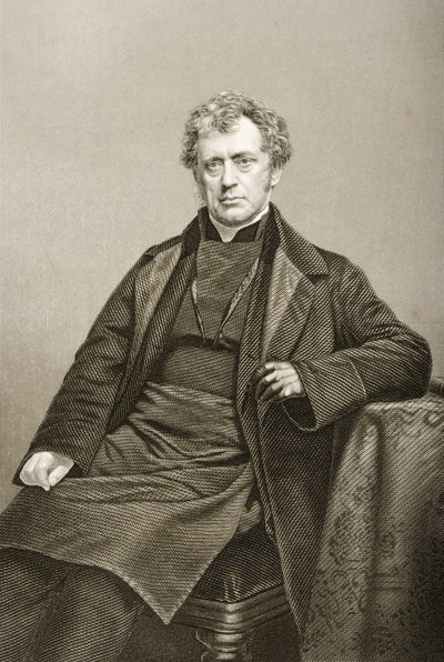 James Prince Lee (1804-69) gravert av DJ Pound fra et fotografi, fra 'The Drawing-Room of Eminent Personages, Volume 2', publisert i London, 1860 av John Jabez Edwin Paisley Mayall