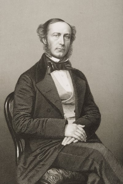 John Walter (1818-94) gravert av D.J. Pund fra et fotografi, fra 