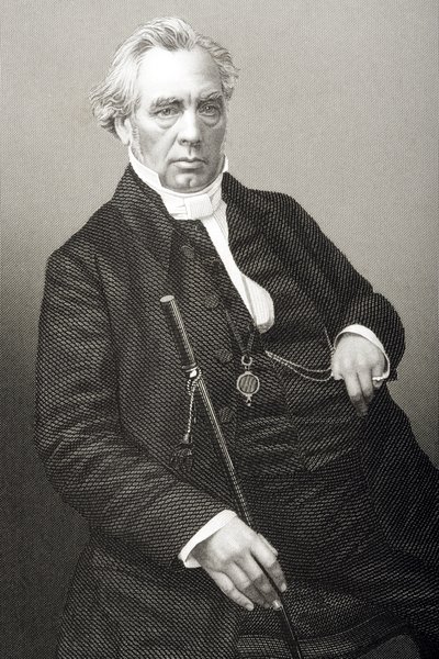 Samuel Dousland Waddy (1804-76) gravert av D.J. Pund fra et fotografi, fra 