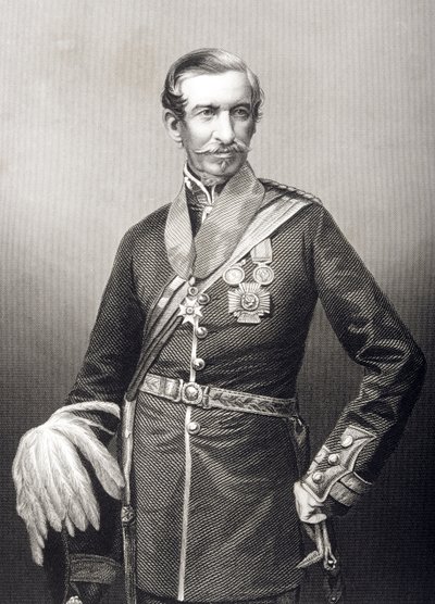 Sir Archdale Wilson (1803-74) gravert av D.J. Pund fra et fotografi, fra 