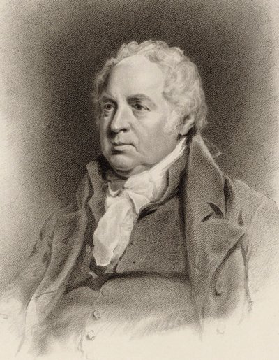 Portrett av fiolinisten og komponisten William Shield 1748-1829, 1822. av John Jackson