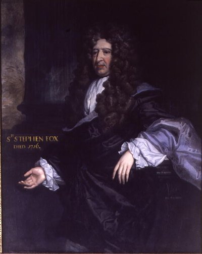 Sir Stephen Fox (1627-1716) Paymaster General (olje på lerret) av John James Bakker