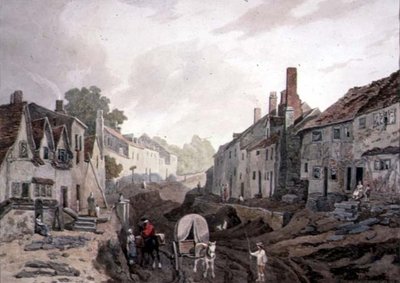 Gatescene, Erith, Kent av John James Chalon