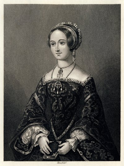 Marguerite de Navarre, dronningkonsort av Henry II av Navarre, 1864. av John James Hinchcliff