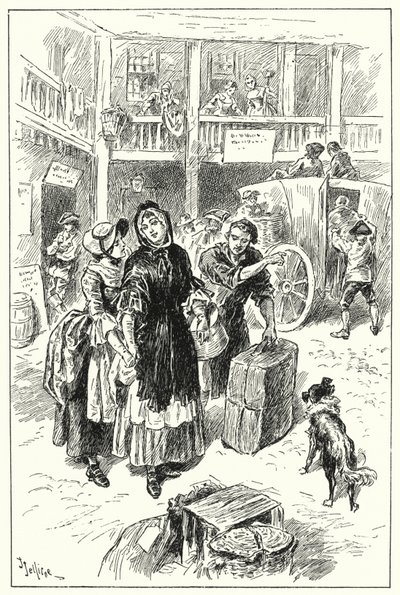 Treneren på Old Angel Inn (litho) av John Jellicoe
