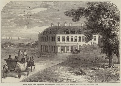 Brook House, Isle of Wight, residensen til Mr Seely, MP, besøkt av Garibaldi av John Jessop Hardwick
