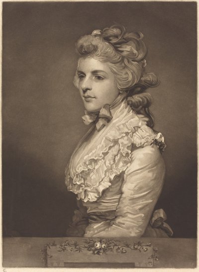 Frøken Kemble i en hvit kjole av John Jones after Sir Joshua Reynolds