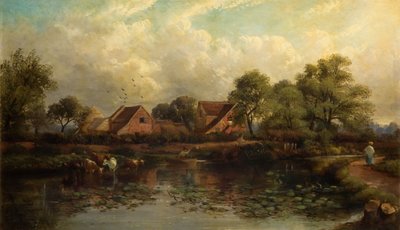 Gård i Wood Lane, Handsworth, 1850-1908. av John Joseph Hughes