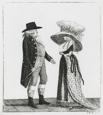 Kaptein Dalrymple og Penelope Macdonald, 1787 av John Kay