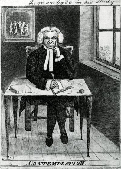 Kontemplasjon - Lord Monboddo i hans studie, 1784 av John Kay
