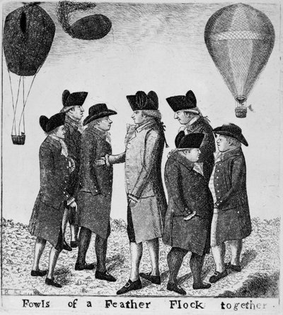 Fowls of a Feather flokker sammen, 1785 av John Kay
