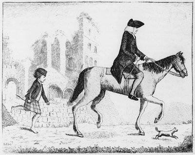 Francis Garden, Lord Gardenstone med hunden Smash og en Highland-gutt, 1784 av John Kay