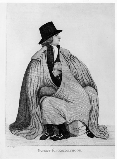 Patent for ridderskap: Henry Dundas og Sir James Stirling, 1792 av John Kay