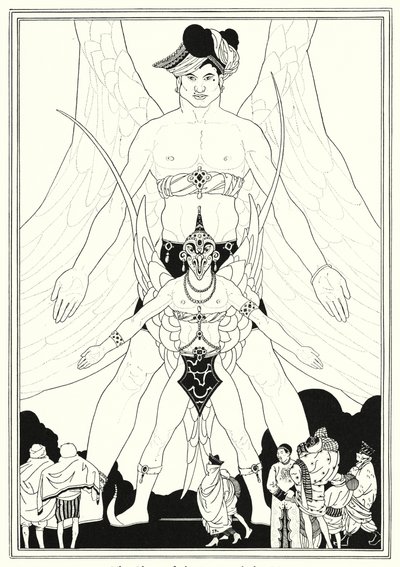 Illustrasjon for historien om Aladdin og den fantastiske lampen (litho) av John Kettelwell
