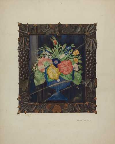 Blikkfolie stilleben og ramme, ca. 1941. av John Koehl