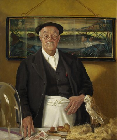Mr. Chopping the Taxidermist (olje på lerret) av John Kynnersley Kirby