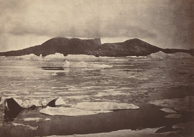 De arktiske regioner: nr. 92.* Djevelens tommelfinger delvis innhyllet i en tåke..., 1869 av John L Dunmore