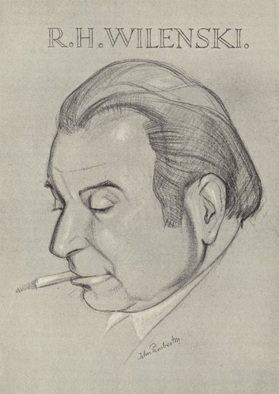R H Wilenski , engelsk kunstkritiker og forfatter av John L. Pemberton