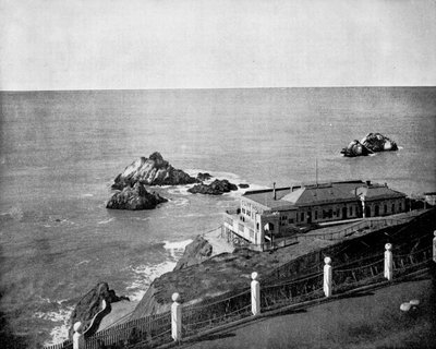 Cliff House and Seal Rocks, Golden Gate, California, USA, 1893. av John L. Stoddard