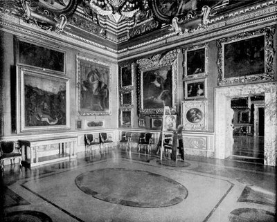 Hall of Saturn, Pitti Palace, Firenze, Italia, 1893. av John L. Stoddard