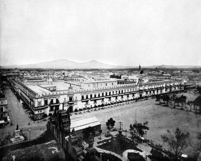 Panorama over byen Mexico, 1893. av John L. Stoddard