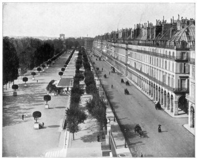 Rue de Rivoli, Paris, sent på 1800-tallet av John L. Stoddard