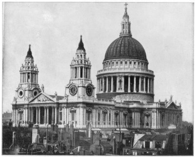 St Pauls Cathedral, London, sent på 1800-tallet. av John L. Stoddard