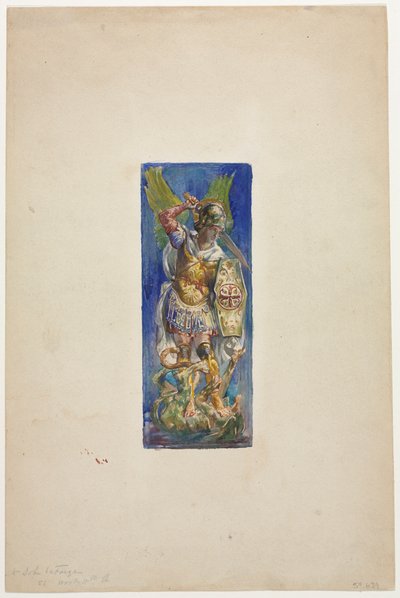 Design for farget glass. av John La Farge