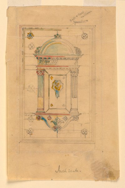 Design for en veggnisje av John La Farge