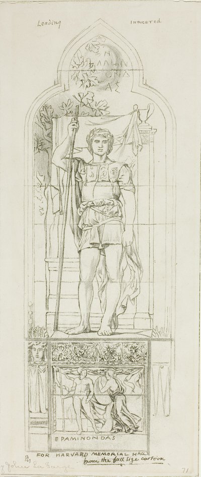 Studie for et glassmaleri av John La Farge