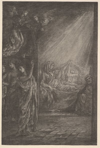 Fødselen.n.d. av John La Farge