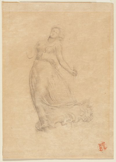 Allegorisk kvinnefigur av John La Farge or Lafarge