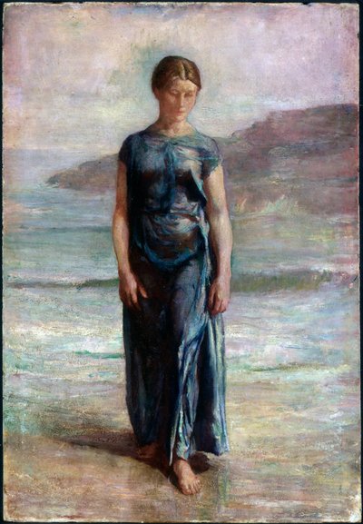 Kvinne som bader av John La Farge or Lafarge