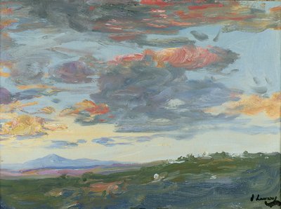 Kveld, Tanger (olje på lerret) av John Lavery