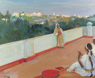 Evening on the House Top, Tangier (olje på lerret) av John Lavery