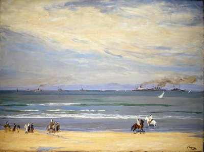 Franske kanonbåter, Tangier Bay av John Lavery
