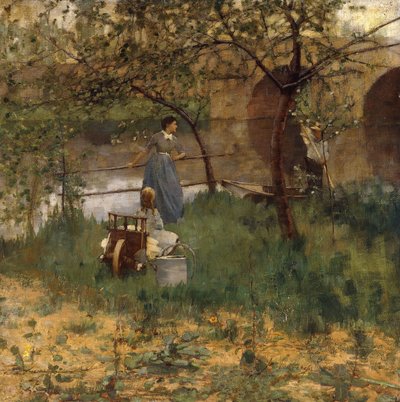 På Loing av John Lavery