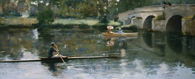 Broen ved Grez av John Lavery