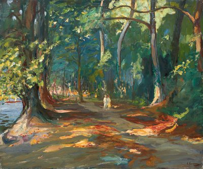 The Path by the River, Maidenhead av John Lavery