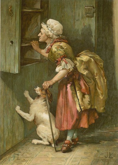 Old Mother Hubbard (chromolitho) av John Lawson