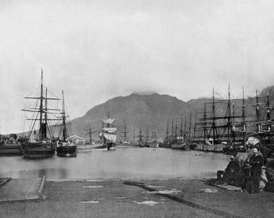 Kapp det gode håp i Sør-Afrika (s/hvitt bilde) av John Lawson Stoddard